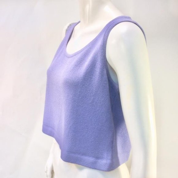 St. John Santana Knit Lavender Tank Camisole Top - Picture 3 of 7